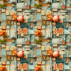 Piggy Bank Papers Pattern 3 Minky Fabric