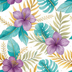 Gilded Fuchsia Garden Pattern 19 Minky Fabric
