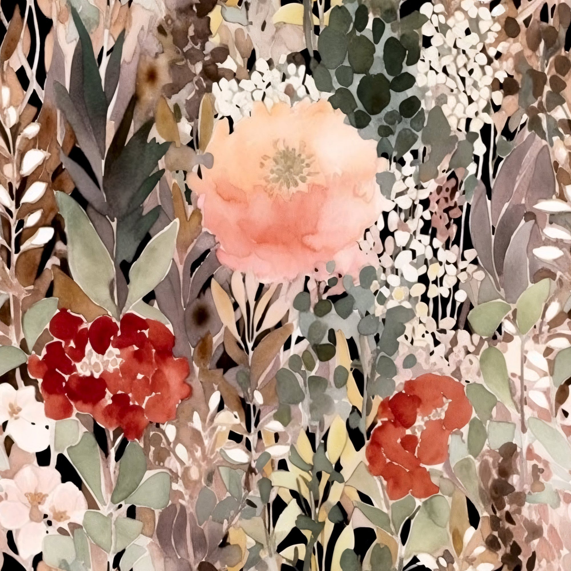 Peach Petal Wash Pattern 1 Minky Fabric