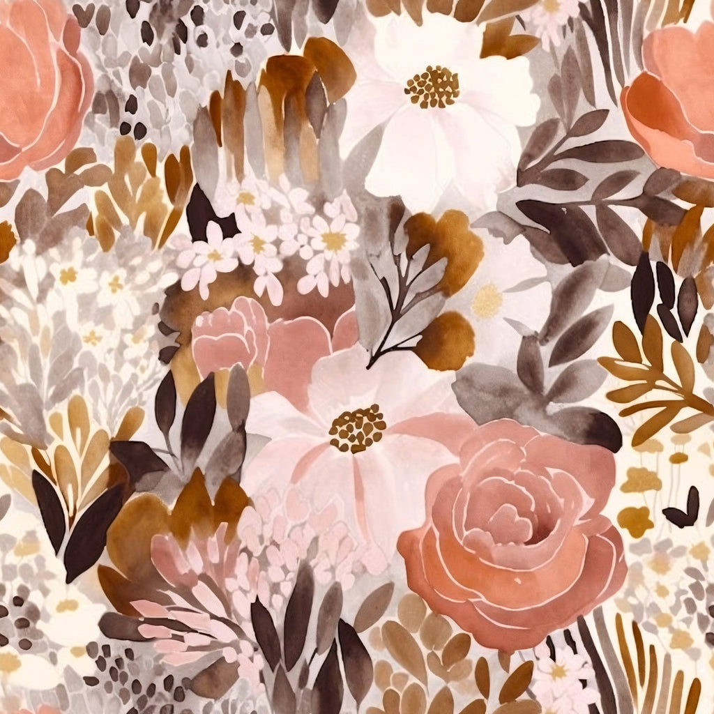 Peach Petal Wash Pattern 12 Minky Fabric