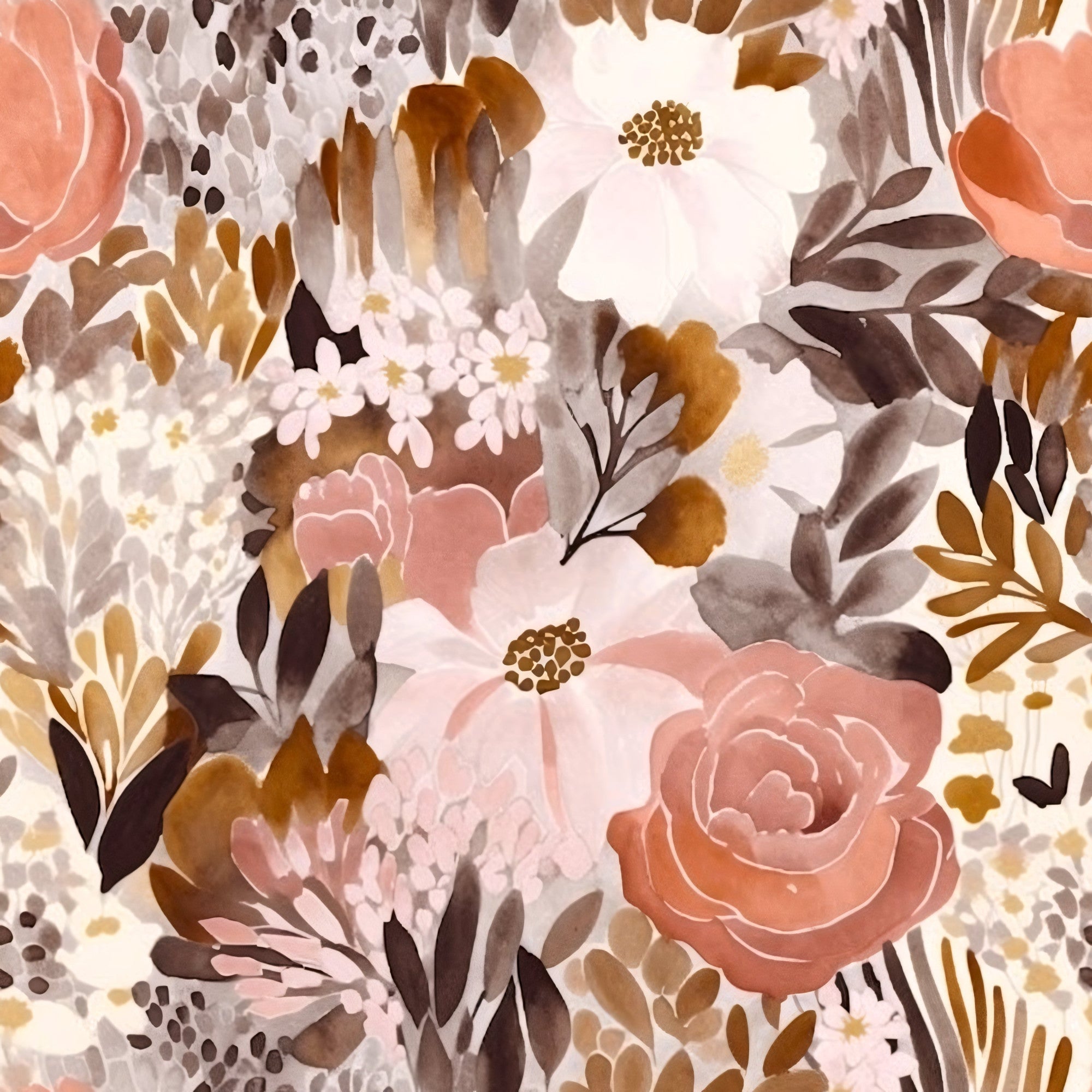 Peach Petal Wash Pattern 12 Minky Fabric