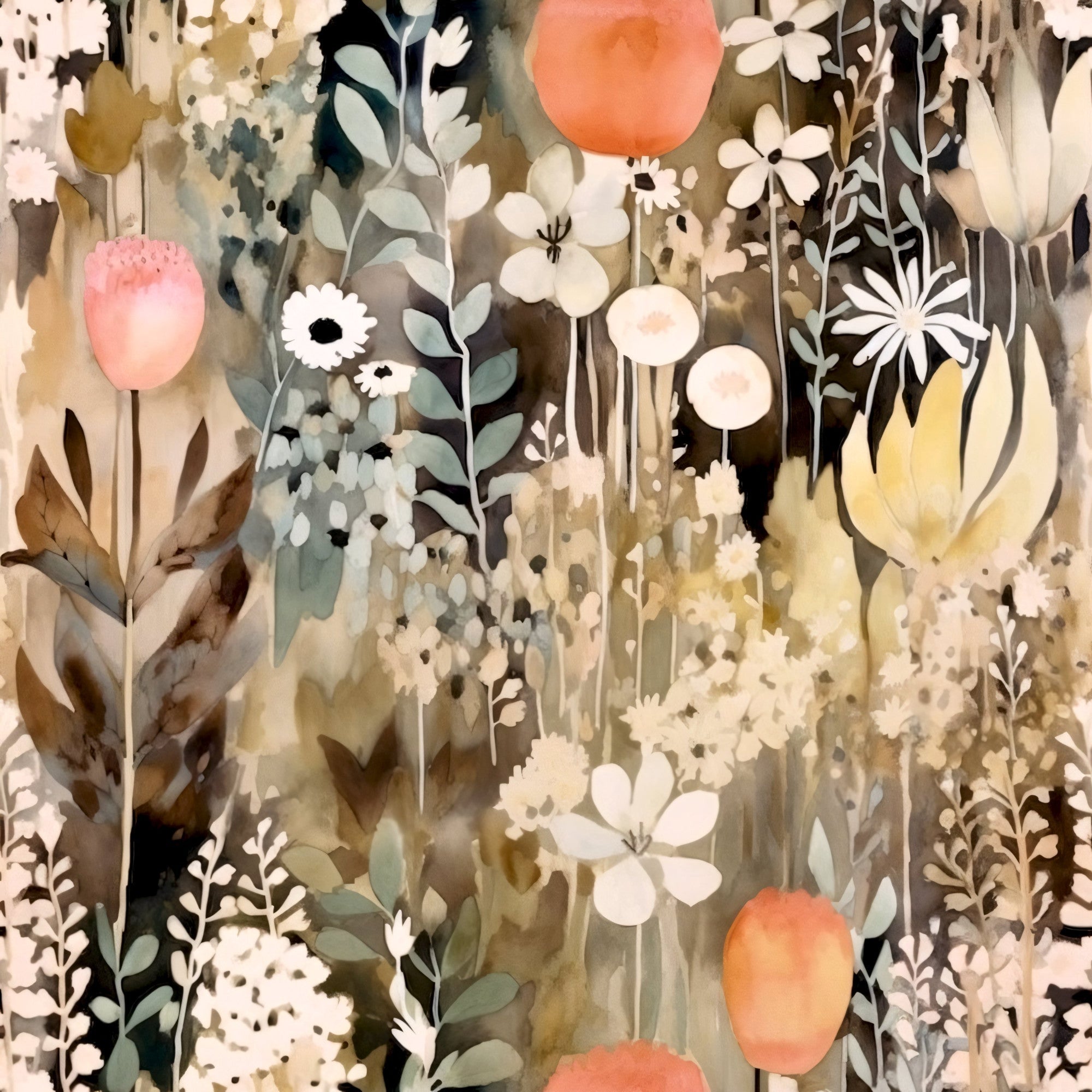 Peach Petal Wash Pattern 13 Minky Fabric