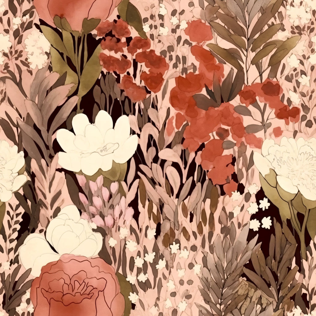 Peach Petal Wash Pattern 15 Minky Fabric