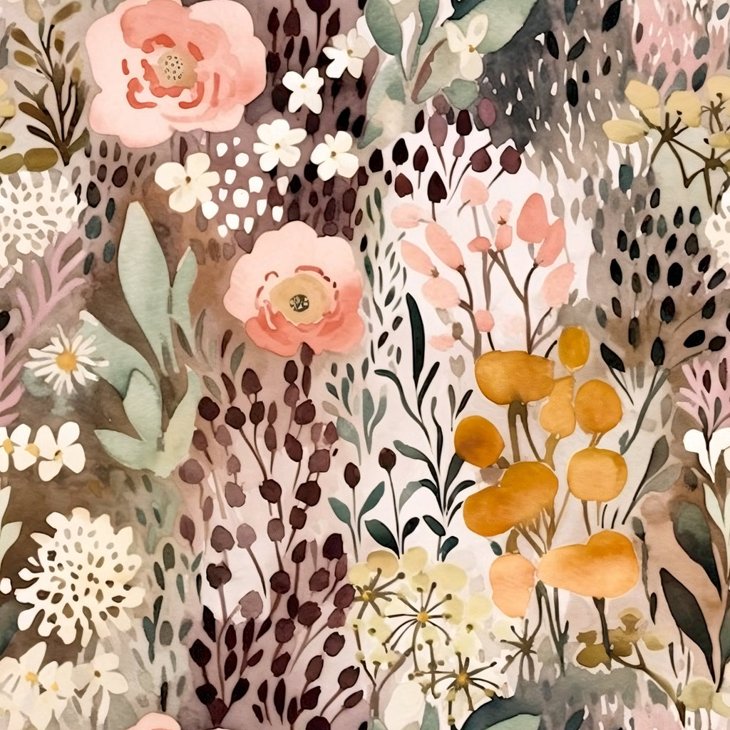 Peach Petal Wash Pattern 18 Minky Fabric