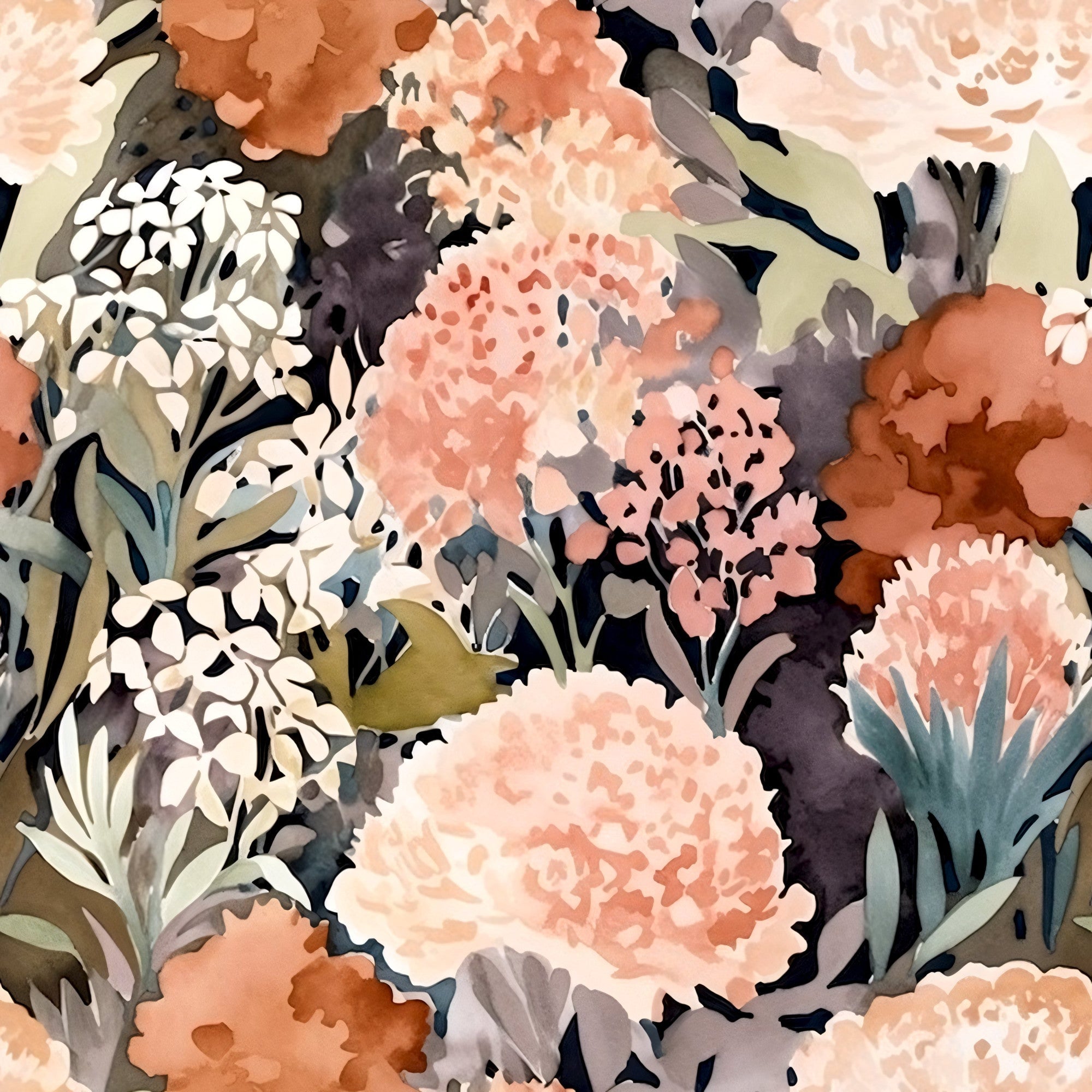 Peach Petal Wash Pattern 6 Minky Fabric