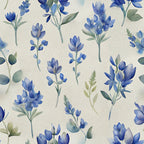Texas Bluebonnet Flower Pattern 11 Minky Fabric