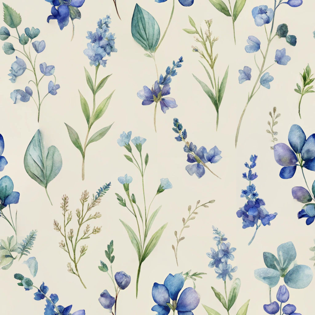 Texas Bluebonnet Flower Pattern 15 Minky Fabric