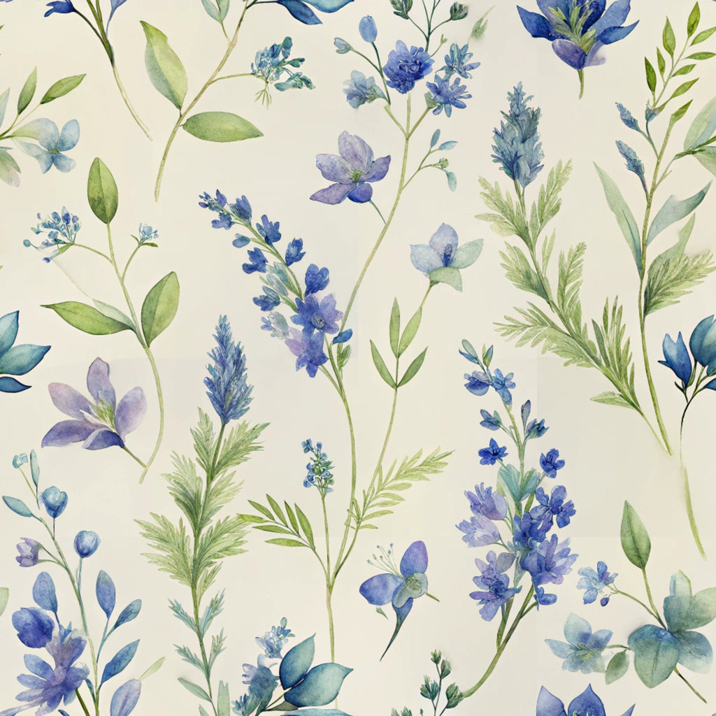 Texas Bluebonnet Flower Pattern 16 Minky Fabric