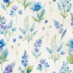 Texas Bluebonnet Flower Pattern 3 Minky Fabric