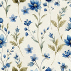 Texas Bluebonnet Flower Pattern 9 Minky Fabric