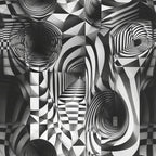 Three Dimensional Optical Illusion Arts Pattern 13 Minky Fabric