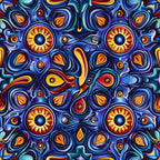 Marigold Mosaic Pattern 10 Minky Fabric