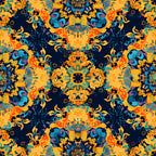 Marigold Mosaic Pattern 11 Minky Fabric
