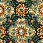 Marigold Mosaic Pattern 13 Minky Fabric