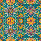 Marigold Mosaic Pattern 7 Minky Fabric