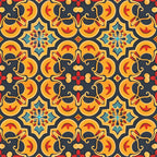 Marigold Mosaic Pattern 9 Minky Fabric
