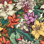 Sketchbook Garden Pattern 14 Minky Fabric