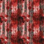 Abstract pattern with red, black, and white splashes resembling paint on a textured surface, creating a dynamic and vibrant visual.