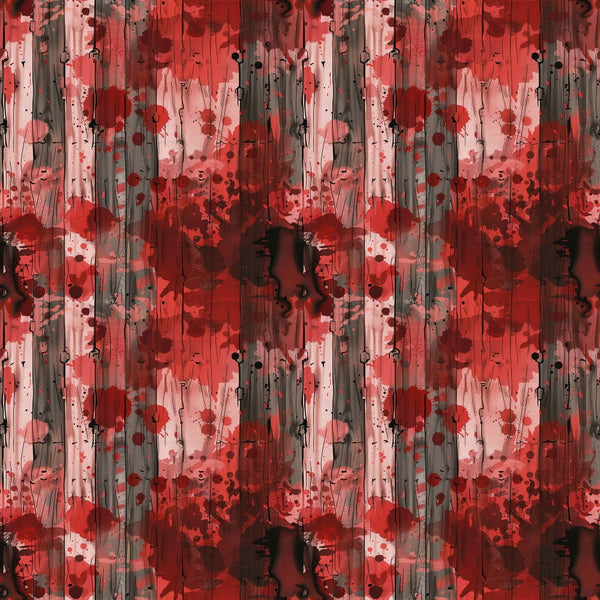 Abstract pattern with red, black, and white splashes resembling paint on a textured surface, creating a dynamic and vibrant visual.