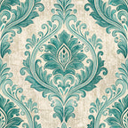 Teal Reverie Pattern 15 Minky Fabric