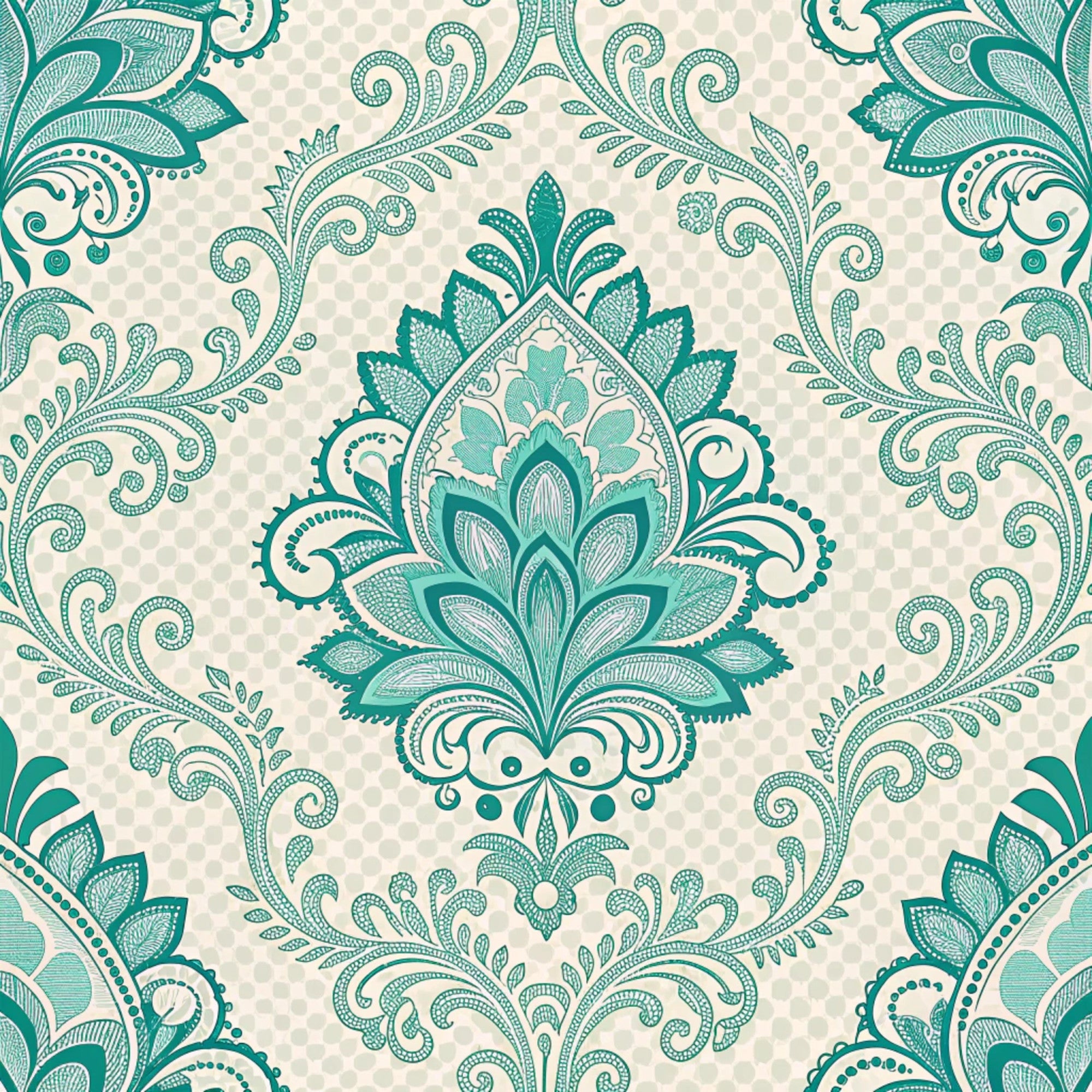 Teal Reverie Pattern 17 Minky Fabric