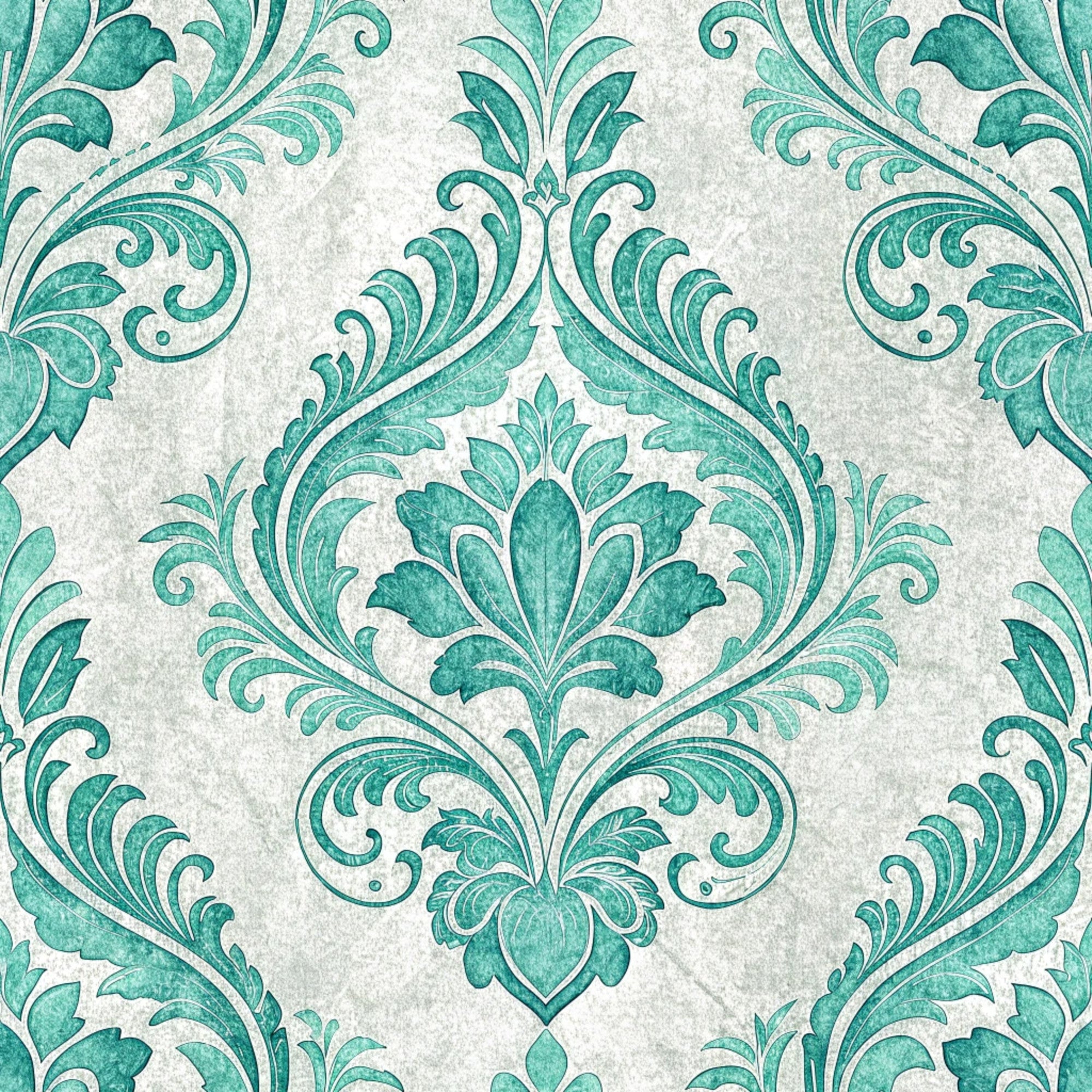 Teal Reverie Pattern 2 Minky Fabric