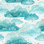Teal Reverie Pattern 24 Minky Fabric