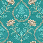 Teal Reverie Pattern 9 Minky Fabric