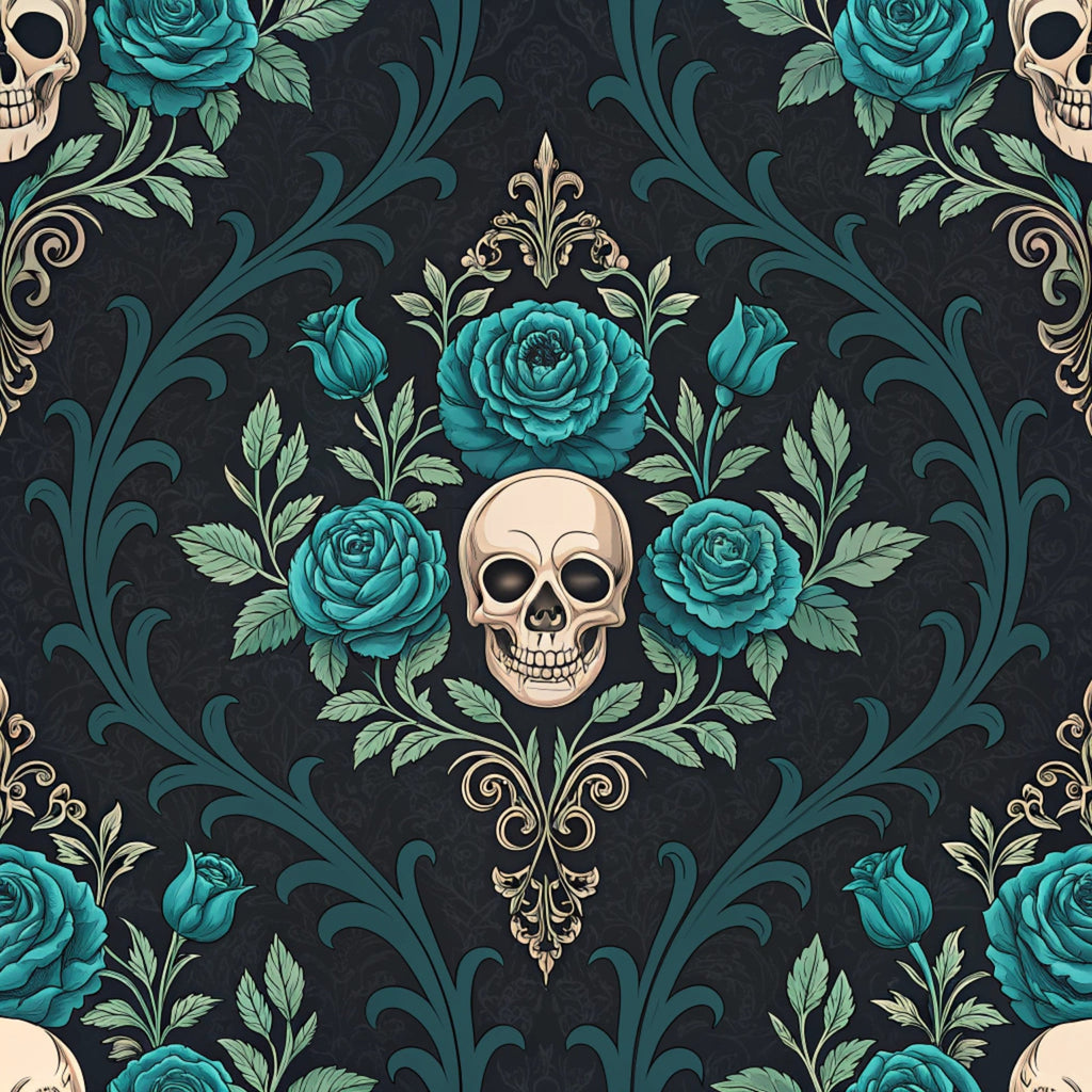 Twilight Rose Rookery Pattern 1 Minky Fabric