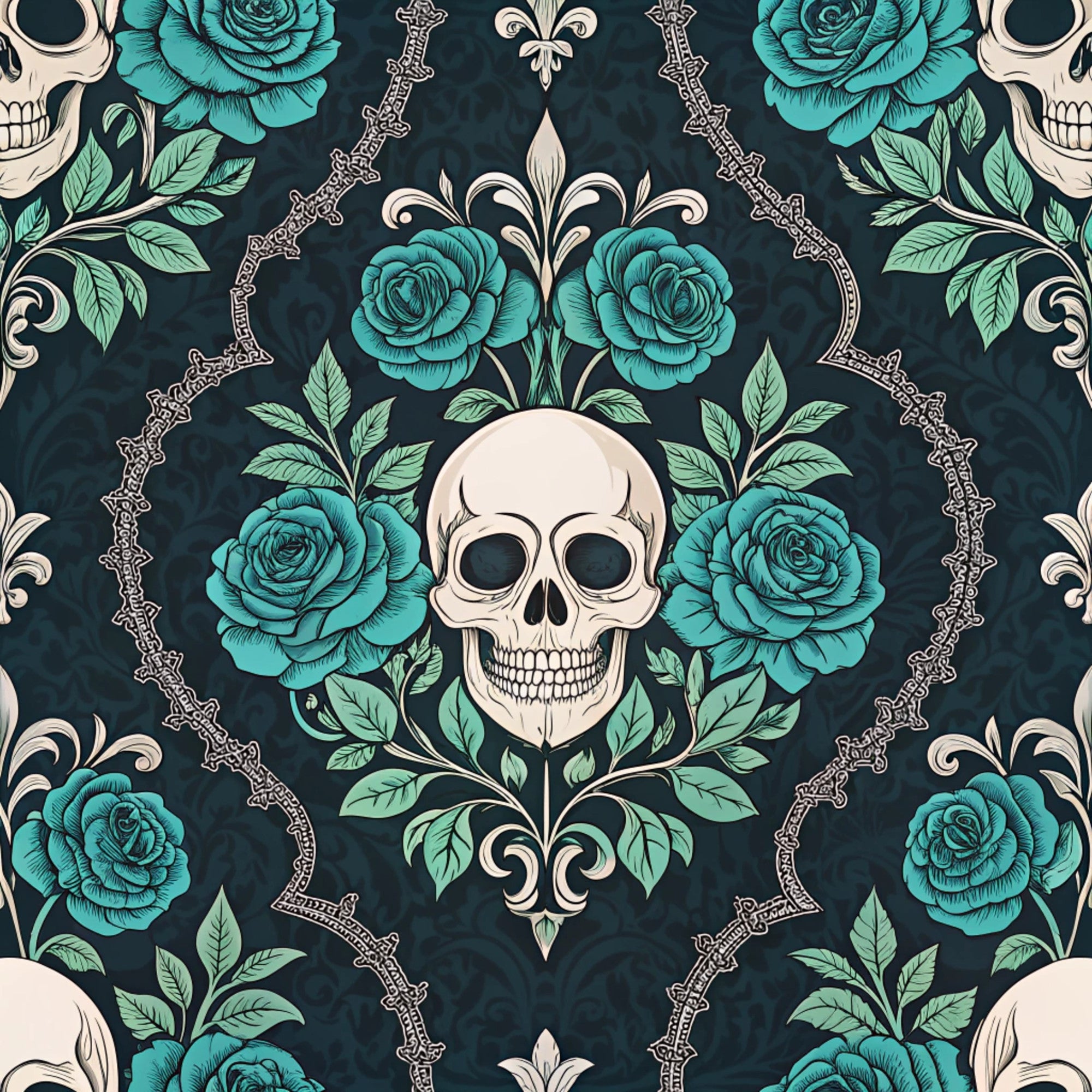 Twilight Rose Rookery Pattern 18 Minky Fabric