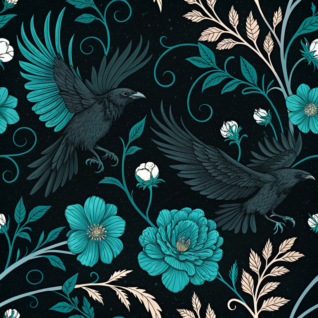 Twilight Rose Rookery Pattern 26 Minky Fabric