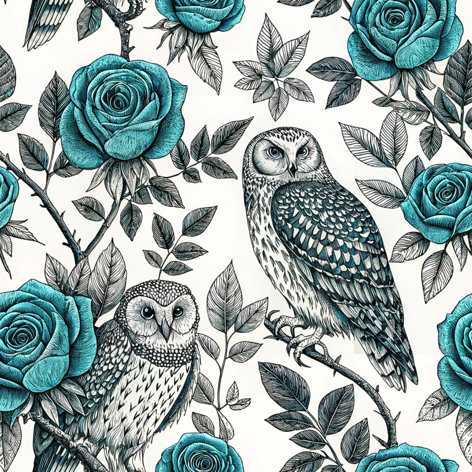 Twilight Rose Rookery Pattern 28 Minky Fabric