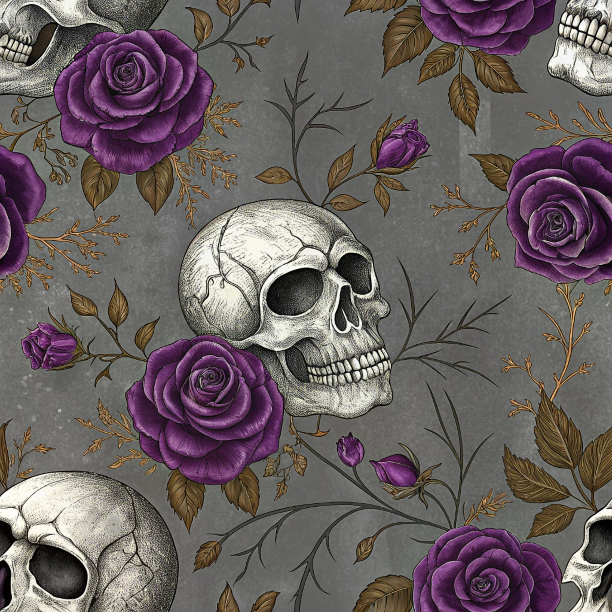 Moonlit Raven Pattern 12 Minky Fabric