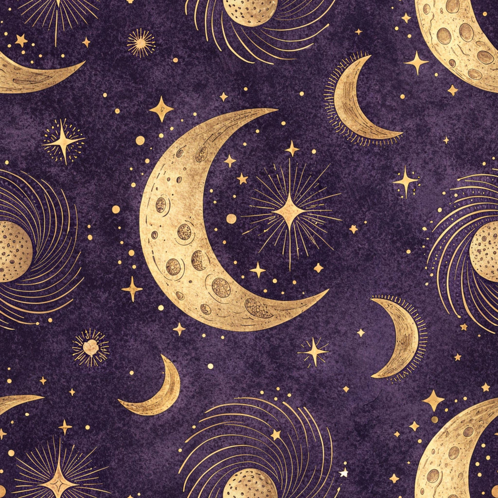 Moonlit Raven Pattern 18 Minky Fabric