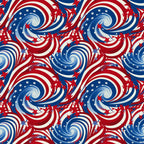 red, white, blue, patriotic swirls, spiral pattern, stars, american flag colors, dynamic swirls, whirlwind design,, fabric panel, fourth of july, memorial day, patriotic theme, repeating pattern, flowing spirals, star spangled, red white blue swirls, cotton fabric, geometric swirls