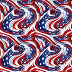 red, white, blue, patriotic swirls, flowing patterns, star motifs, abstract waves, marbled design,, fabric panel, american flag colors, dynamic movement, swirling textures, independence day, fourth of july, patriotic theme, cotton fabric, repeating pattern, fluid design