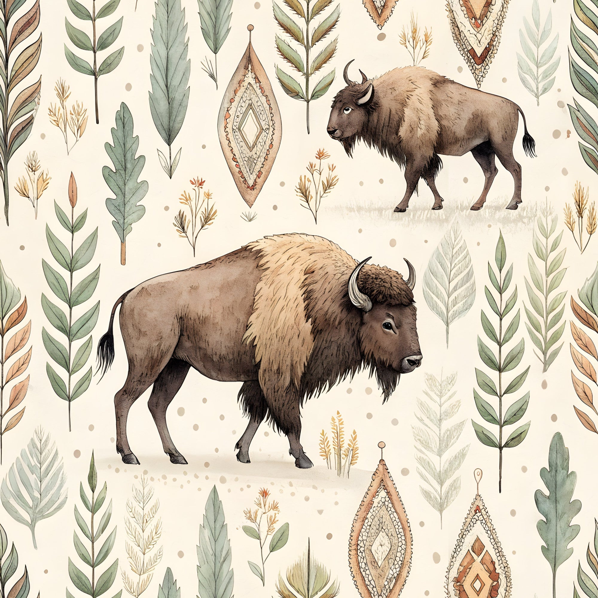 USA Patriotic Wildlife Pattern 9 Minky Fabric