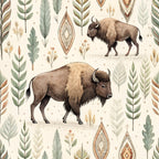 USA Patriotic Wildlife Pattern 9 Minky Fabric