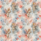 Cherub Hearts Pattern 1 Minky Fabric