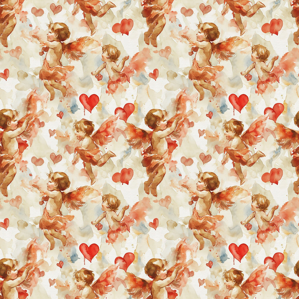 Cherub Hearts Pattern 11 Minky Fabric