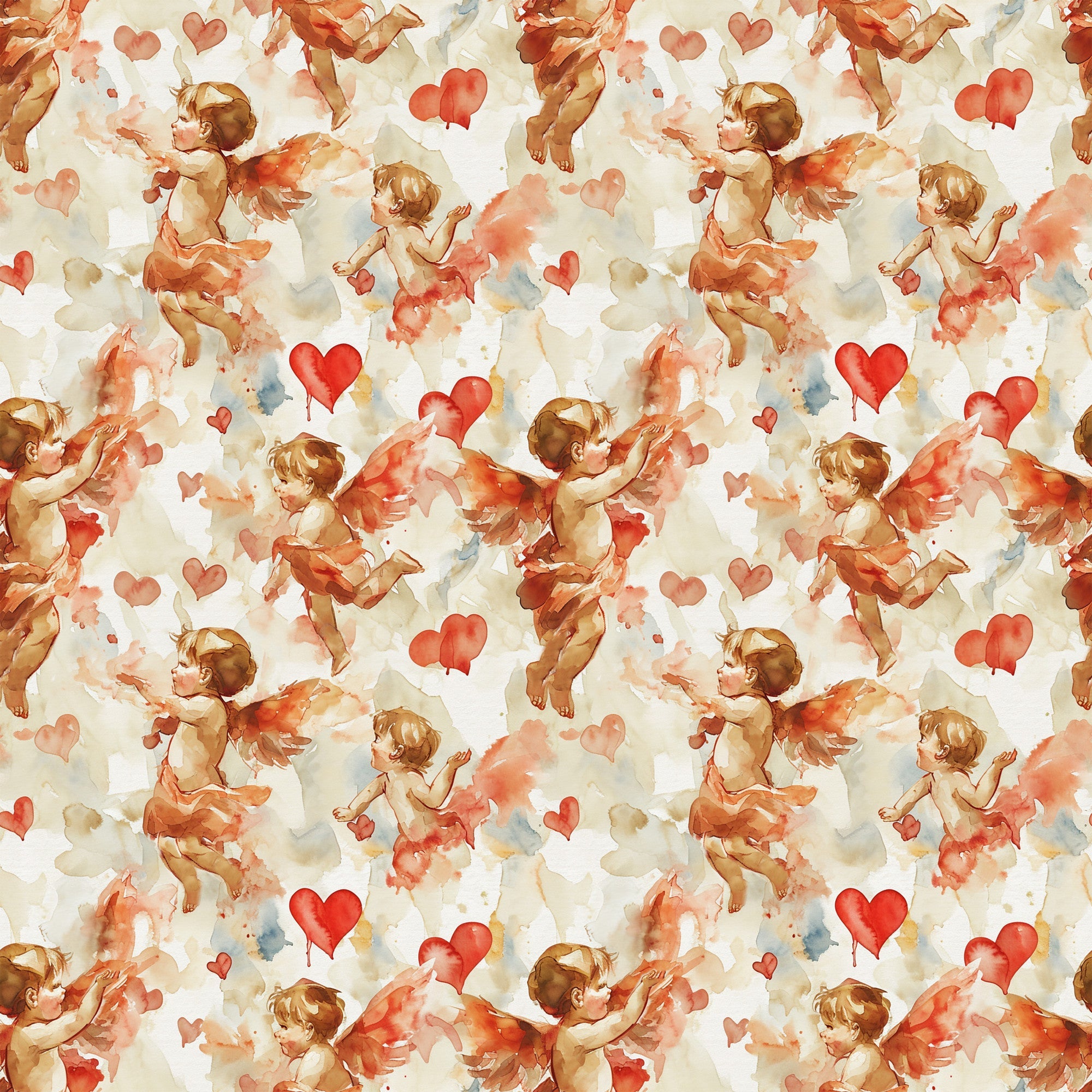 Cherub Hearts Pattern 11 Minky Fabric