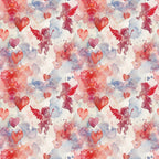 Cherub Hearts Pattern 3 Minky Fabric