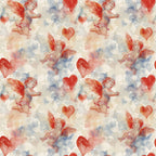 Cherub Hearts Pattern 4 Minky Fabric