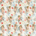 Cherub Hearts Pattern 6 Minky Fabric