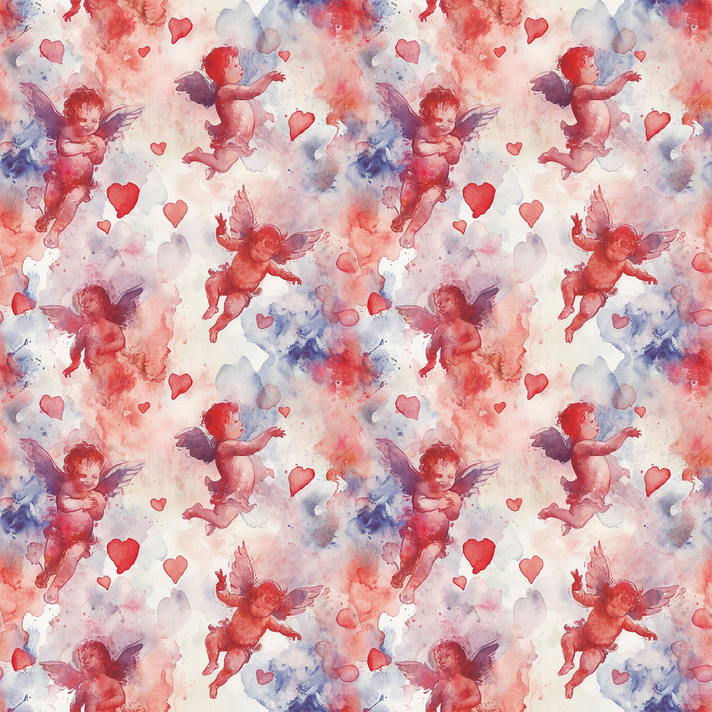 Cherub Hearts Pattern 7 Minky Fabric