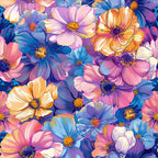 Prismatic Petals Pattern 14 Minky Fabric