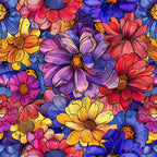 Prismatic Petals Pattern 2 Minky Fabric