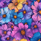 Prismatic Petals Pattern 8 Minky Fabric