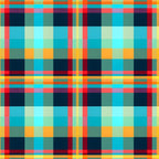 Sunset Tartan Pattern 10 Minky Fabric
