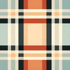 Sunset Tartan Pattern 4 Minky Fabric